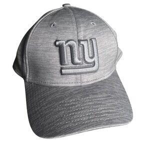 New Era NFL NY Giants Logo Silver/Grey Stretch Fit Logo Baseball Cap M/L